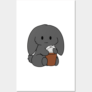 Black Bunny Ice Coffee Posters and Art